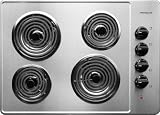 Frigidaire: FFEC3005L 30” Electric Cooktop with 4 Coil Heating Elements and Ready-Select Controls