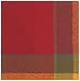 Durable Woven Jacquard 100% Cotton Cranberry Twirl Tablecloth 60x60 Inches