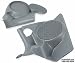 Q-Forms Kick Panel Enclosures 1999-and up Volkswagen Jetta/Golf Light Gray