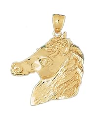 CleverEves 14K Gold Pendant Horse Head 10.9 - Gram(s)