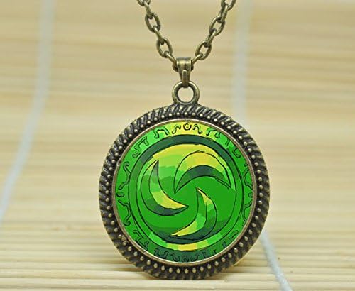 Fashion Jewelry Forest Medallion Legend Of Zelda Necklace Glass Cabochon Necklace A3229