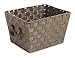 Whitmor 6581-1980-JAVA Small Woven Strap Tote, Java