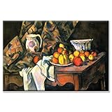 Cezanne Still Life Apples & Peaches Canvas Print Cezanne Still Life Apples & Peaches Canvas Print
