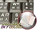 CHINESE KEYBOARD STICKERS TRANSPARENT BACKGROUND WITH WHITE LETTERING
