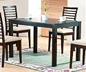 Contemporary Cappuccino Finish European Dining Table(TABLE ONLY)