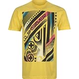 QUIKSILVER Down By Law Mens T-Shirt - Yellow