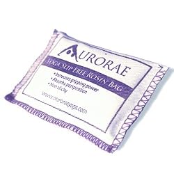 Aurorae Yoga Slip Free Rosin Bag. Stop Slipping on your Yoga Mat, Odor Free and Non Sticky. Made in USA.