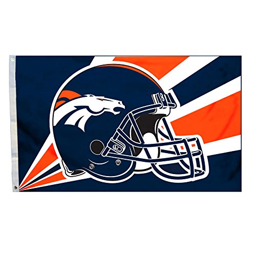 Denver Broncos 3' x 5' Helmet Flag