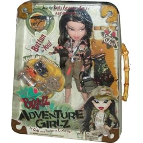 51bImEyRSlL. SL500 AA280  Bratz Adventure Girlz 10 Inch Tall Doll   JADE with 2 Complete Outfits, Camera, Water Bottle, Binoculars, Walkie Talkie Radio, Camping Lantern, Backpack and Bratz Button