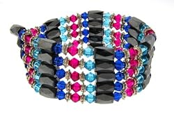 Magnetic Wrap Bracelet/Necklace/Anklet Lariat - Multi Color - 36'' in Length