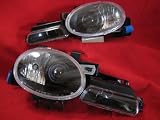 1995   1999 DODGE NEON BLACK PROJECTOR 4PC HEADLIGHT SET BRAND NEW HEADLIGHTS HEADLAMPS HEADLAMP 1995 1997 1998 95 96 97 98 99 ES SE R/T