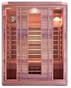 3 Person Sauna Cedar Carbon Fiber Dry Heat FAR Infrared Portable Detox