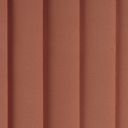 Lamellenvorhang / Vertikalanlage ~ Farbe: terra / terracotta ~ Höhe: 260 cm ~ Breite im Angebot wählbar ~ hier in (BxH): 100x260 cm ~ Vertikaljalousie ~ Lamellenbreite: 89mm