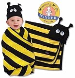 Sozo Beehive Swaddle Blanket & Cap Set
