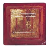 ABSTRACT FIRE PLACEMAT X4