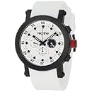 red line Men's 18101-02-BB-WHT-ST Compressor White Dial White Silicone Watch