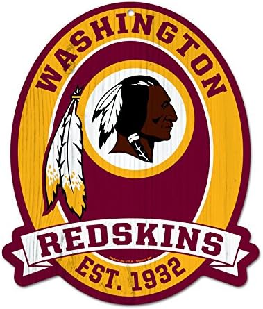 11X13" Washington Redskins NFL Wood Street Sign