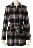 united arrows green label relaxing �`�F�b�N���䗃�R�[�g / ���i�C�e�b�h�A���[�Y �O���[�����[�x�������N�V���O : �n�[�t�R�[�g