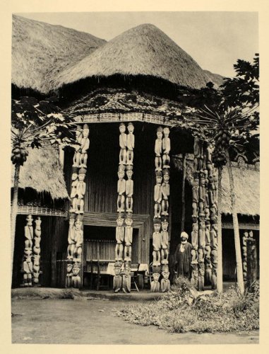 1930 King's Palace Foumban Architecture Cameroon Africa - Original Photogravure