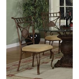 Powell Mango Mangana Brown Bark Dining Side Chair, 2-Piece in 1-Carton by Powell