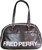 Fred Perry Retro Dark Chocolate PVC Shoulder Bag