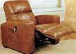 100% Top Grain Brown Leather Shiatsu Massage Recliner