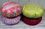 Barefoot Yoga Sari Zafu Meditation Cushions - with carry-all bag