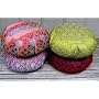 Barefoot Yoga Sari Zafu Meditation Cushions - with carry-all bag
