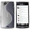 Mumbi - Carcasa de silicona y TPU para Sony Ericsson Xperia Arc y Arc S, transparente