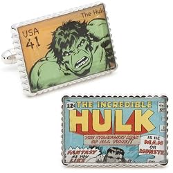 Incredible Hulk Stamp Cufflinks