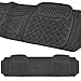 BDK Heavy Duty VAN SUV Rubber Floor MATS - 4 PCS, 3 Rows, Universal Fit