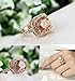 Yoursfs Yellow Princess Style Sparkly Halo 1.5ct Austrian Crystal Cushion Cut Topaz Anniversary Engagement Ring