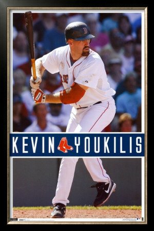 Boston Red Sox - Kevin Youkilis Sports Framed Poster Print, 25x37