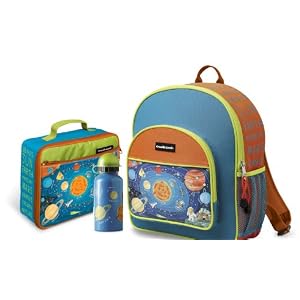 Crocodile Creek Backpack, Lunch Box and Water Bottle Set - Solar System by