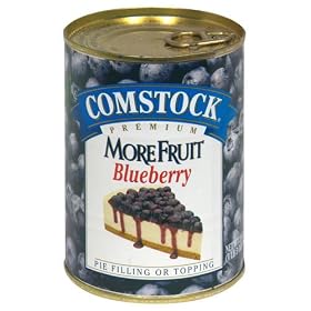 Comstock Pie Filling, More Fruit, Blueberry, 21 oz (Pack of 6)