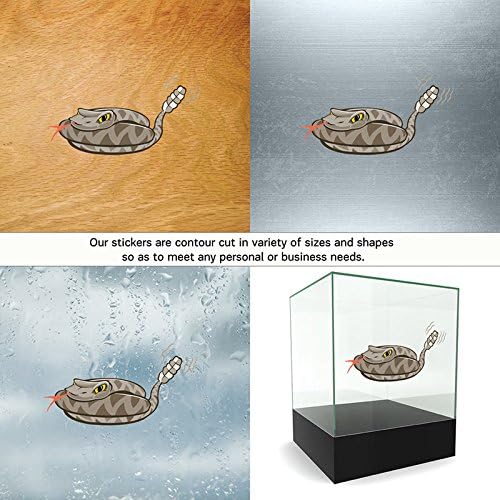 Decoration Vinyl Sticker Rattlesnake Decoration Motorbike (9 X 4,79 In. ) Fully Waterproof Printed vinyl sticker