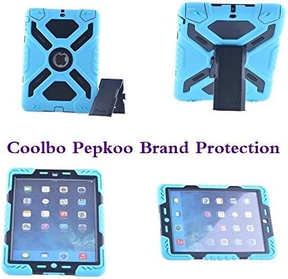 iPad 2/3/4 Super All-Round Protection With iPad 2/3/4 Screen Protector ,Coolbo New Waterproof Shockproof Dirt Snow Sand Proof Survivor Extreme Army Military Heavy Duty Cover Case Kickstand for iPad 2/3/4 Kid Children Gift (Black-Olive)