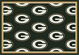 Green Bay Packers 5' 4 x 7' 8 Team Repeat Area Rug (Green)