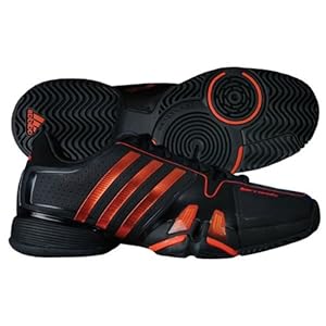 Adidas adipower Barricade 7.0 Men's Tennis Shoe - Black/High Energy