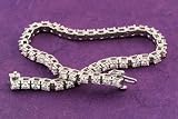 14K White Gold 4.5 CTW Created Moissanite Tennis Bracelet