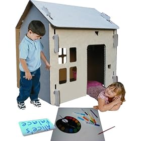 Paint-on-it Cardboard Playhouse