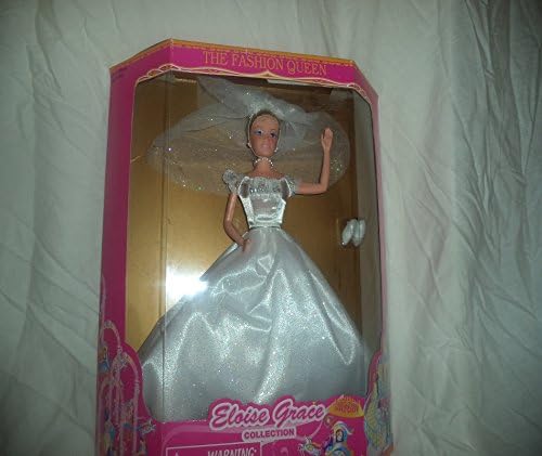 Eloise Grace Collection Caucasian American Bendable Bride Doll White Dress and Headdress