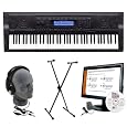 Casio WK500 AZP Personal Keyboard Package with Closed-Cup Headphones, Keyboard Stand, Power Supply, and Instructional Software