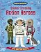 Sticker Dressing Action Heroes (Usborne Sticker Dressing)