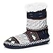 Noble Mount Womens Nordic Pattern Indoor Boot Slippers