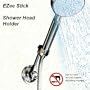 Suction Cup Shower Head Holder - Shower Head Adapter - Easy push-button installation