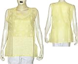 Comfort Clothing Womens Top Kurti Dress in India Chikan Embroidery Size XL