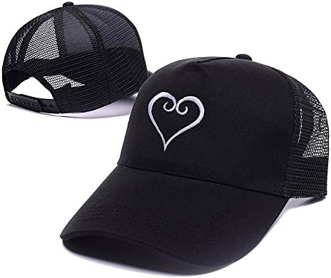 DEBANG Kingdom Hearts Logo Casual Mesh Hat Adjustable Embroidery Unisex Leisure Baseball Mesh Cap