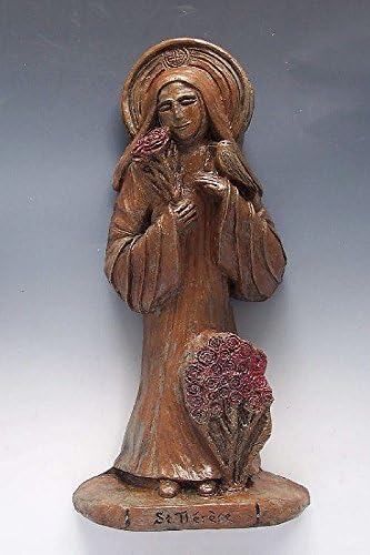 St. Therese: Patron of Flower-growers and ''The Little Way'. 7.5 (H) X 4 (W) X 2 (D) Item Type: Handmade Each Piece Comes Boxed and with a Card Stating the Following: Thérèse of Lisieux (1873-97) Was a Carmelite Nun Who Died in Obscurity At the Age of 24. She Became Known to the World After Her Death When Her Spiritual Autobiography (The Story of a Soul) Was Published. The Book Became Hugely Popular in Part Because Thérèse, in Contrast to the Then-dominant Catholic Practice, Offered a Spirituality Based on Finding God and the Holy in the Most Mundane and Human Acts and Situations: Scrubbing Floors, Tilling Earth, Suffering. This Is Her "Little Way," a Path of "Holiness in Everyday Life," a "Way of Spiritual Childhood." in This Handmade Statue, Thérèse Has Roses in Her Right Hand and At Her Feet. Her Association with Roses Comes Largely From Something She Said: "After My Death I Will Let Fall a Shower of Roses. I Will Spend My Heaven in Doing Good Upon Earth." This Promise Is the Basis of the Thousands of Miracles That Have Been Attributed to Her. The Bird Perched on Her Left Hand Is a Symbol of Those Who, Like Thérèse, Are Able to Fuse the Spiritual (The Air, the Heavens) and the Tasks of Everyday Life on Earth. The Piece Can Go Outside.