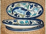 Le Souk Ceramique AF-15 Small Oval Platters Set of 4